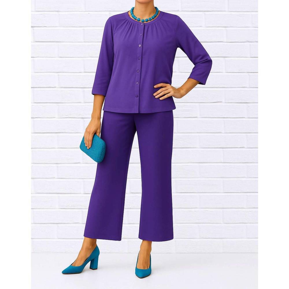 NEW DIVA USA sibella reflection blouse in purple
